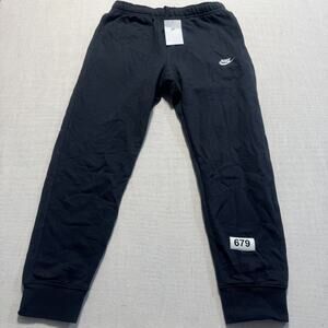 Nike Sportswear Club Fleece  Sweatpants Men Sz M Black Brand New